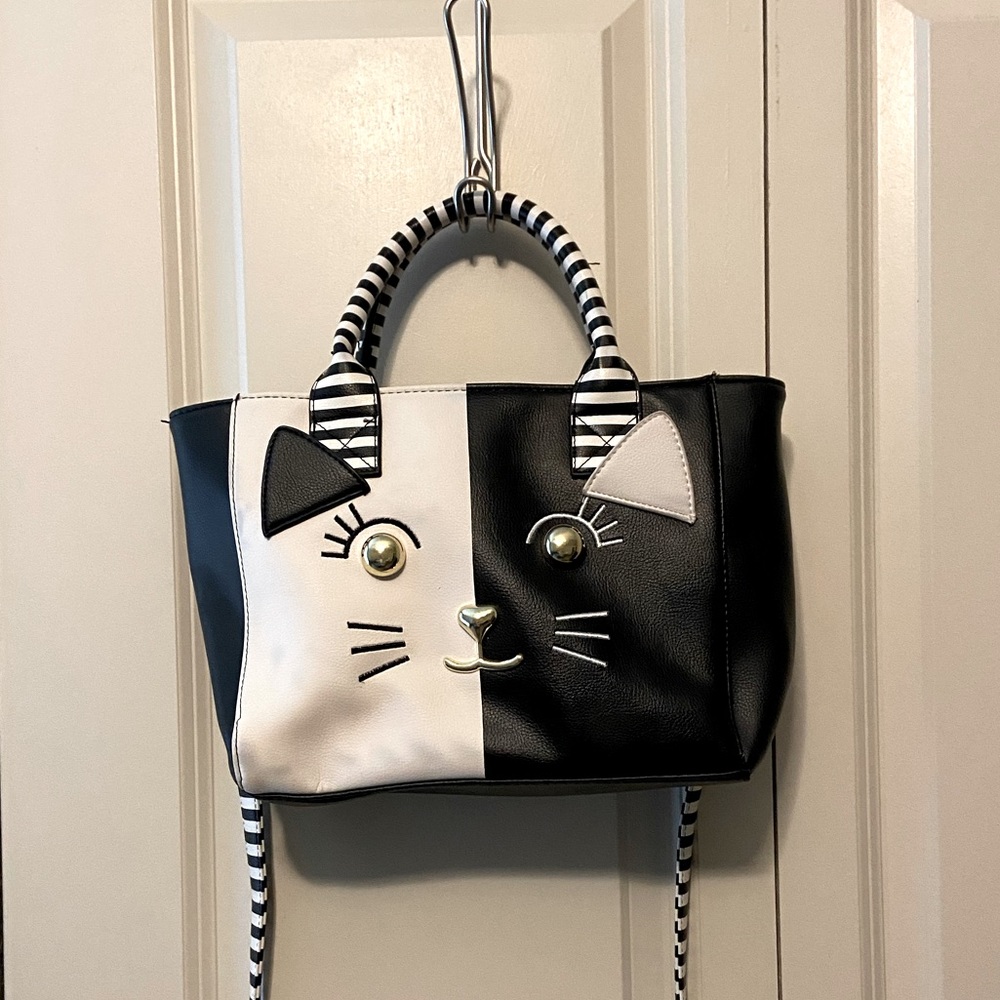 Betsy Johnson Cat face purse.